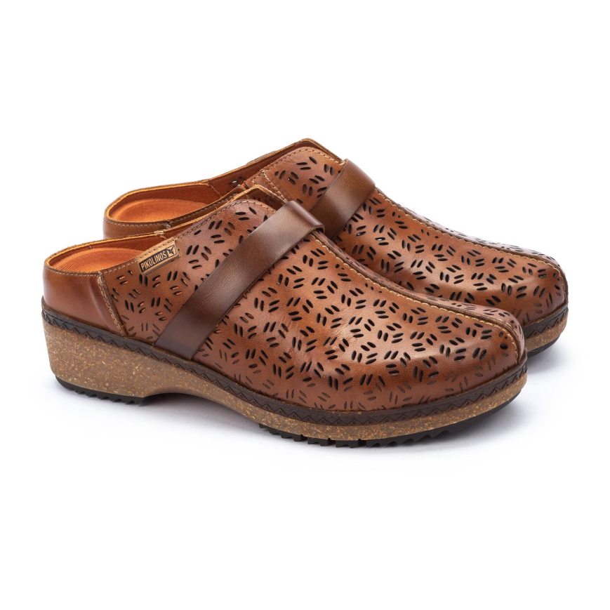 Women's Pikolinos GRANADA Clogs Brown | NZ T3Q52A9